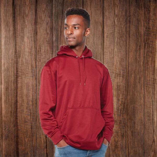 5505 Adult Wicking Fleece Hooded Sweatshirt Thumbnail